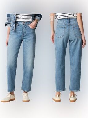 NWT J Crew Petite Barrel Leg Jeans in All Day Stretch P33